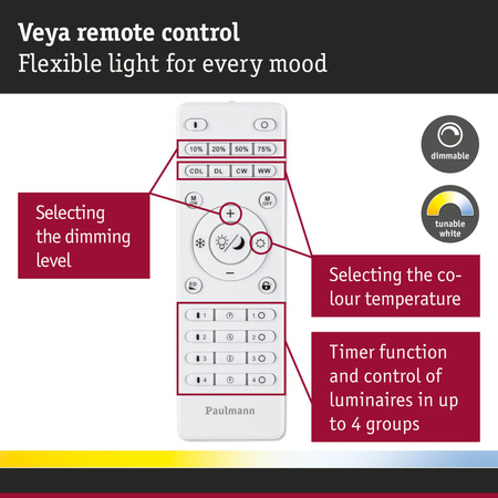 Veya Fernbedienung weiß Dim+TunW PAULMANN PL95736