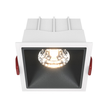 Downlight White and black Alfa LED Maytoni DL043-01-15W3K-D-SQ-WB