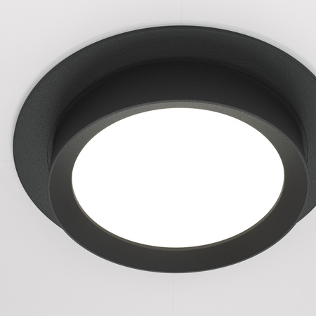 Downlight Czarny/Black Hoop Maytoni DL086-GX53-RD-B