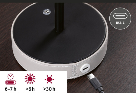 Pellini down LED WhiteSw USBC beig PU PAULMANN PL71176