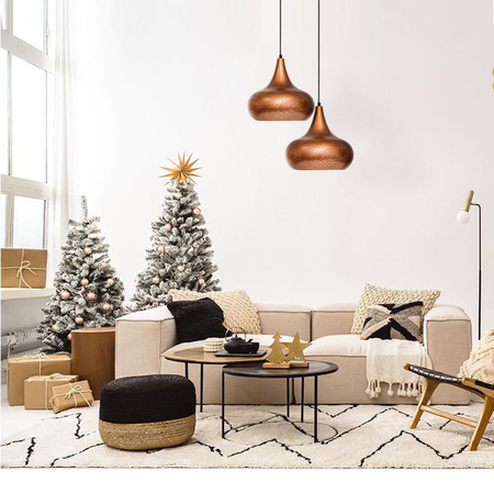 Lampa wisząca vintage gold/ brązowa E27 ULFN237 Unilight