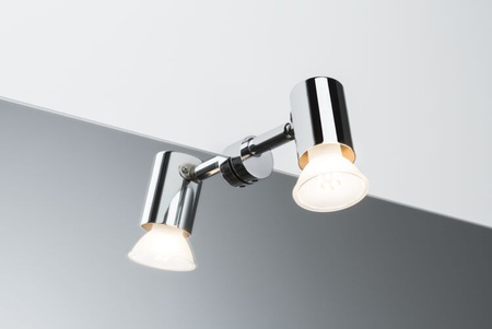 Oprawa ścienna MINTAKA nad lustro GU10 max.1x20W  IP20 230V chrom / metal