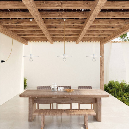 E-Snake EIVA przenośna lampa zewnętrzna IP65 z 3 źródłami światła z kloszami Creative cables BPSE3MDR20-PSE3EL02BISN06DDBIA