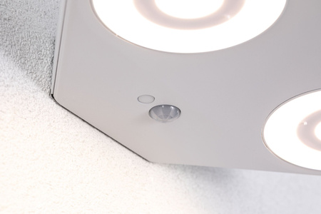 Oprawa elewacyjna SILMA LED 10W 2 450lm 3000K czujnik ruchu i zmierzchu IP44 230V biały / aluminium