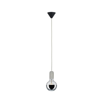 Lampa wisząca E27 2m szara