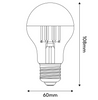 Żarówka LED Half Cup Silver Drop A60 7W 650Lm E27 2700K z możliwością ściemniania – A02