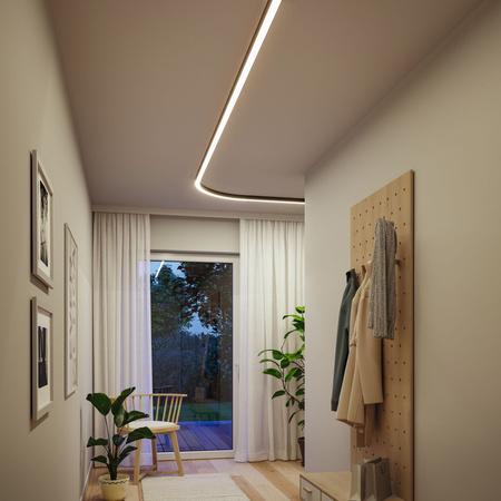 Oprawa liniowa systemu LINION LED SH ZIgbee17W 1m 3000K IP20 150VA 24V czarny RAL 9004 / aluminium PAULMANN PL98181