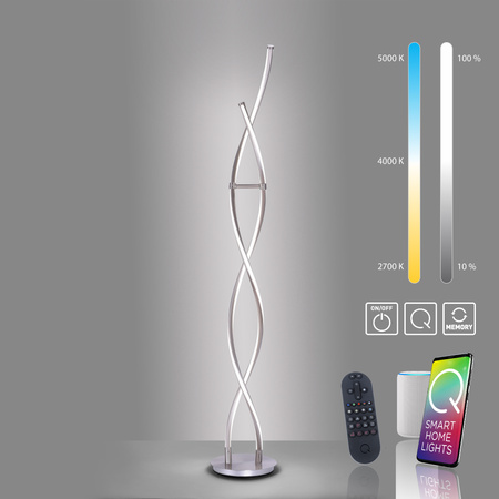 Lampa Podłogowa Stalowy Q-MALINA 003902-031365 Newgarden