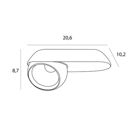 Maxlight c0264 lampa sufitowa zeus 10w czarna
