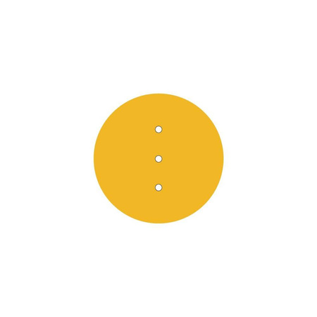 Duża okrągła podsufitka rozeta sufitowa Rose-One, średnica 200 mm, 2 otwory i 4 otwory boczne Creative cables BKROR203LF-KROVNR203LF113