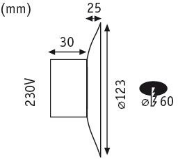 Oprawa przyschodowa NEORDIC LED okrągła 2W 30lm 2700K 230V biały mat / tworzywo sztuczne