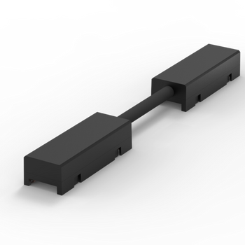 Łącznik liniowy do szyny podtynkowej magnetycznej Czarny ULAC411