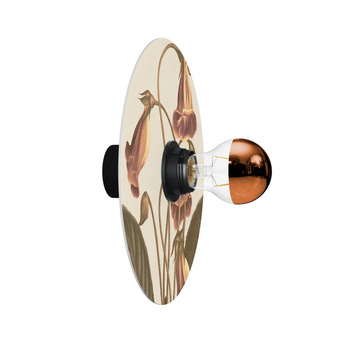 Lampa ścienna lub sufitowa z kloszem z wzorami kwiatowymi 'Blossom Haven' - Waterproof IP44 Creative cables BIP44-E27-2-BO-IP44-E27-2-N-BO01-L