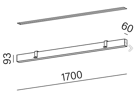 SET TRU 170 LED M927 PRO wpuszczany biały 37852-M927-D5-00-13 AQForm