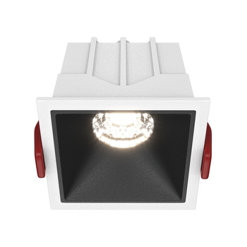 Downlight White and black Alfa LED Maytoni DL043-01-10W4K-D-SQ-WB