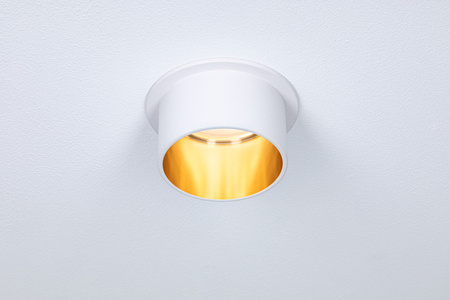 Oprawa do wbudowania GIL COIN LED 3-STEP DIM 6W 470lm 2700K IP44 230V biały matowy/ złoty