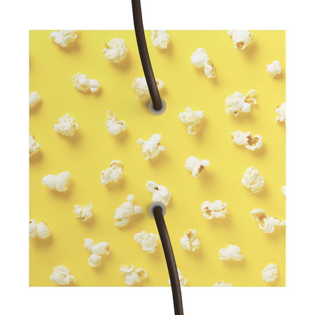 Duża okrągła podsufitka rozeta sufitowa Rose-One, średnica 200mm, 2 otwory i 4 otwory boczne  - PROMOCJA Creative cables BKROQ202F-PROMO-KROQ202F203