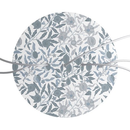 Duża okrągła podsufitka maskownica sufitowa XXL Rose-One, średnica 400 mm, 5 otworów w linii i 4 otwory boczne - PROMOCJA Creative cables BKROR405LF-PROMO-KROR405LF301