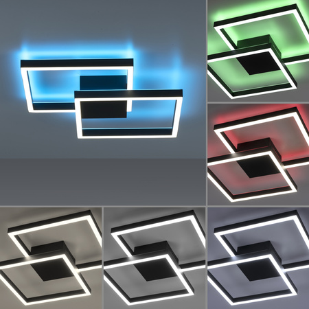 Lampa Sufitowa Czarny Q-MARKO 003902-032204 Newgarden