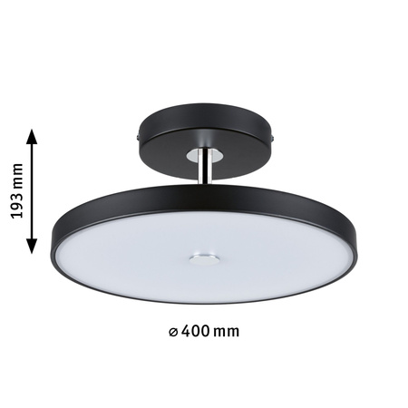 Oprawa sufitowa HILDOR LED DIM 26.5W 400mm 2100lm 2700K 230V czarny matowy/ metal