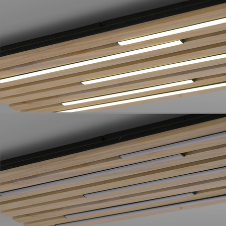 Lampa Sufitowa Drewno Q-AKUSTIK 003902-031080 Newgarden