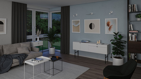 Oprawa ścienna XANA LED 420lm 2700K 24V 5.5W aluminium szczotkowane