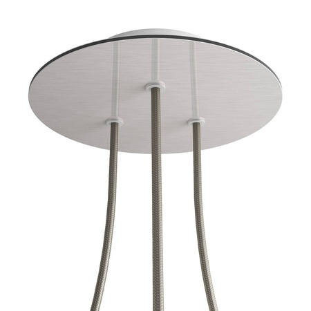 Duża okrągła podsufitka rozeta sufitowa Rose-One, średnica 200 mm, 2 otwory i 4 otwory boczne Creative cables BKROR203TF-KROR203TF109