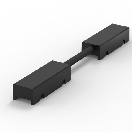 Łącznik liniowy do szyny podtynkowej magnetycznej Czarny ULAC411