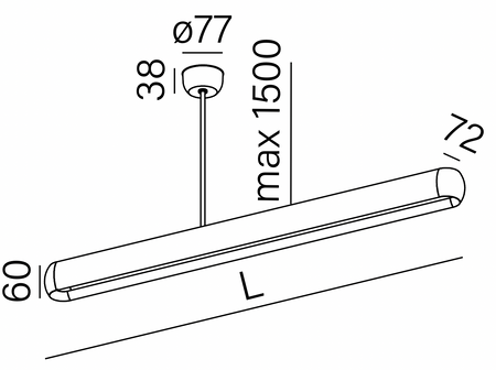 equilibra BALANS 92 LED M930 zwieszana terakota 50041-M930-D0-00-83 AQForm