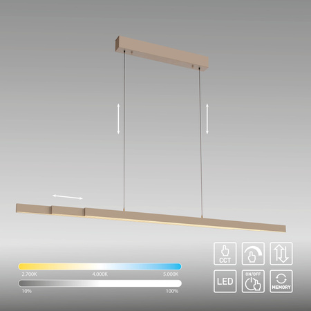 Lampa Wisząca Mosiądz ADRIANA COMFORT LIFT 003902-032877 Newgarden