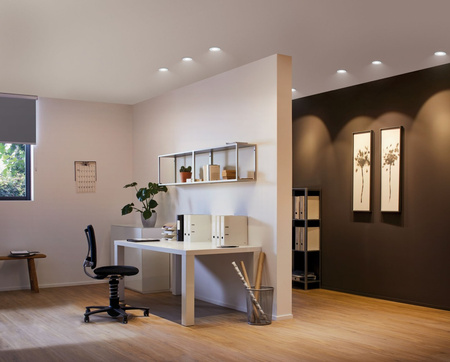 Oprawa do wbudowania NOVA LED DIM wychylna GU10 max.35W 93mm IP65 230V biały matowy / aluminium