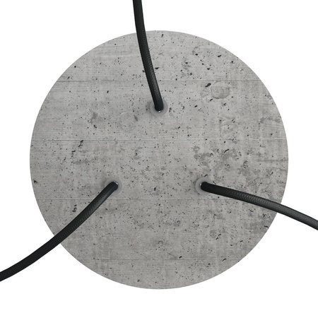 Duża okrągła podsufitka rozeta sufitowa Rose-One, średnica 200 mm, 2 otwory i 4 otwory boczne Creative cables BKROR203TF-KROR203TF106