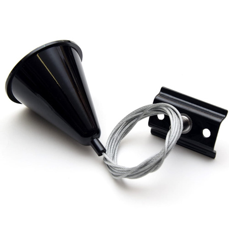 Zestaw do Podwieszania Listwy do Reflektorów Szynowych - 1 Fazowy- 2 Line - Czarny ULAC79 Unilight