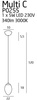 Multi C P0255 lampa wisząca