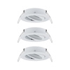 Choose 3szt. Oprawka ruchoma max. 3x10W 230V 51mm Biały Mat Aluminium PAULMANN PL92486