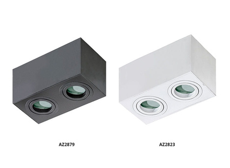 BRANT 2 SQUARE IP44 BLACK Azzardo AZ2879