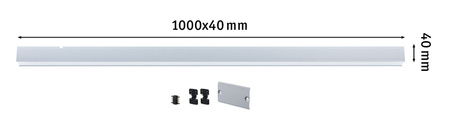 Oprawa liniowa systemu LINION LED SH ZIgbee17W 1m 3000K IP20 150VA 24V chrom matowy RAL 9006 / aluminium PAULMANN PL98182