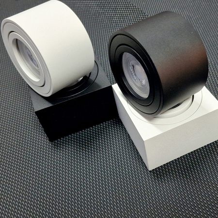 Natynkowy SLIM Downlight Okragly CZARNY Spot 5cm LOC4 Unilight