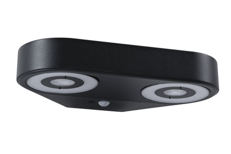 Oprawa elewacyjna SILMA LED 10W 2 450lm 3000K czujnik ruchu i zmierzchu IP44 230V antracyt / aluminium