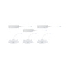 Zestaw opraw do wbudowania AUMUS LED 3-STEP DIM 3X5W 700lm 105mm 2700K-6500K IP20 230V biały / aluminium PAULMANN PL92254