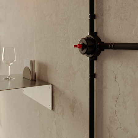 Podstawa porcelanowa do gniazdka i przełącznika / włącznika kompatybilna z Creative-Tubes - od 1 do 4 wyjść Creative cables BPBASEF-PBASE3FNER