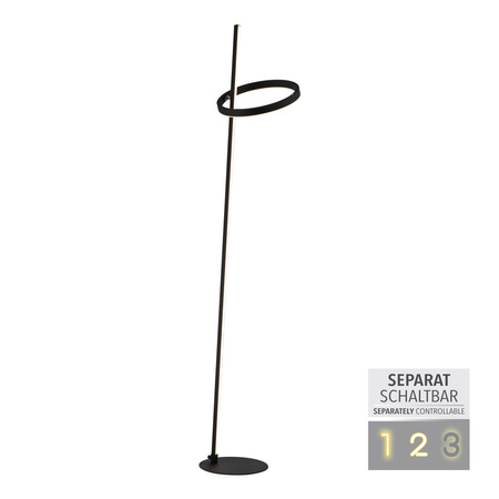 Lampa Podłogowa Czarny RITUS 003902-032878 Newgarden