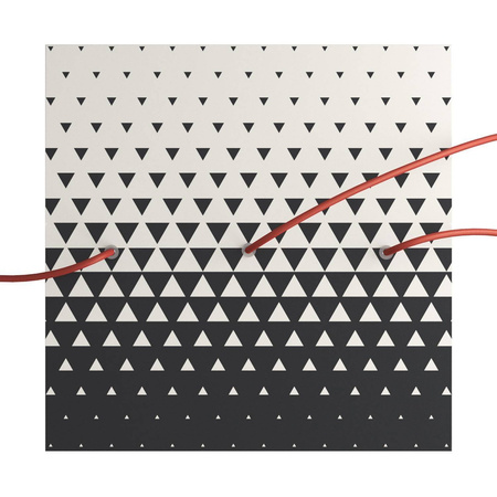 Kwadratowa podsufitka maskownica sufitowa XXL Rose-One, 400 mm, 3 otwory i 4 otwory boczne- PROMOCJA Creative cables BKROQ403LF-PROMO-KROQ403LF205