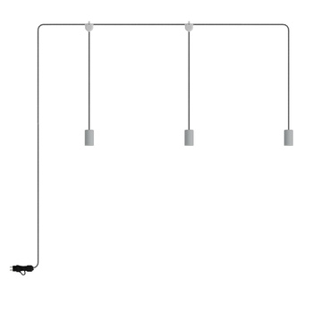 E-Snake EIVA przenośna lampa zewnętrzna IP65 z 3 źródłami światła Creative cables BPSE3MDR18-PSE3EL01GGSN02