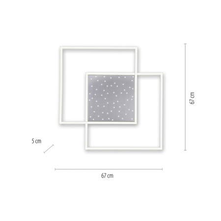 Lampa Sufitowa Stalowy YUKI 003902-032199 Newgarden