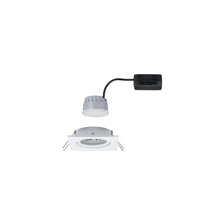 Oprawa do wbudowania NOVA COIN LED DIM wychylna 6W 470lm 84x84mm 2700K IP23 230V biały mat PAULMANN PL93489