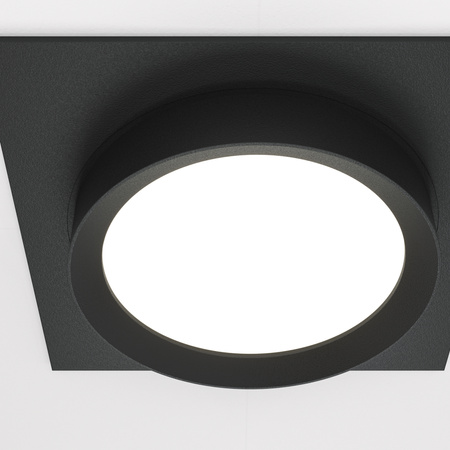 Downlight Czarny/Black Hoop Maytoni DL086-GX53-SQ-B