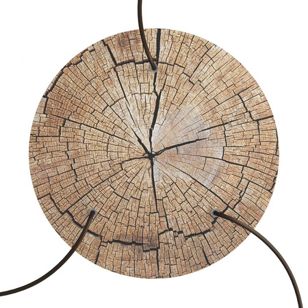 Duża okrągła podsufitka maskownica sufitowa XXL Rose-One, średnica 400 mm, 3 otwory i 4 otwory boczne - PROMOCJA Creative cables BKROR403TF-PROMO-KROR403TF304