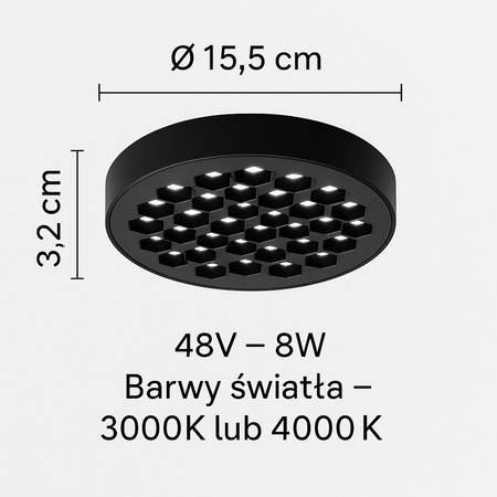 Helgoland Multiline – Designerska lampa niski UGR magnetyczna 48V