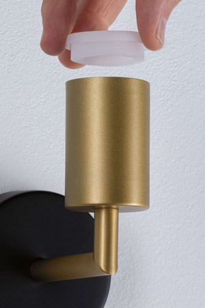 Kinkiet ścienny RAVI E27 max.60W IP44 230V złoty / czarny matowy / metal